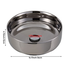 Load image into Gallery viewer, Round Ceramic Countertop Washbasin Vessel Sink