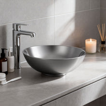 Load image into Gallery viewer, Round Ceramic Countertop Washbasin Vessel Sink