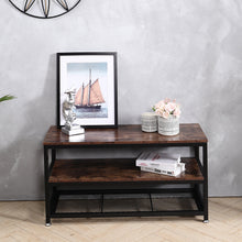 Load image into Gallery viewer, Industrial Rustic Wood TV Stand Industrial Style Furniture End Tables Living and Home