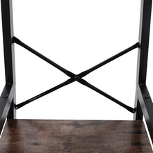 Load image into Gallery viewer, Industrial Style Clothing Rack with 4 Tiers of Shelves