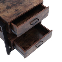 Load image into Gallery viewer, Modern Wooden Bedside Table with 2 Drawers