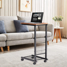 Load image into Gallery viewer, Adjustable Vintage Shaped Side Table with Black Legs Living and Home