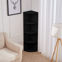Load image into Gallery viewer, Corner Shelf Organizer Display Storage Rack Free Standing MDF Bookshelf