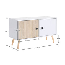 Load image into Gallery viewer, Luxe 2-Door TV Cabinet with Round Handles Living and Home