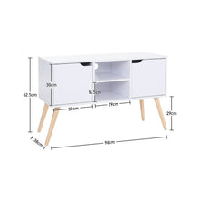Load image into Gallery viewer, Premium 2-Door TV Cabinet with Central Shelf Living and Home
