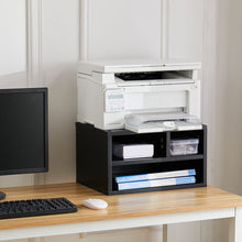 Load image into Gallery viewer, Black 2-Tier 3-Cube Printer Stand Living and Home