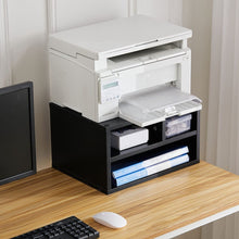 Load image into Gallery viewer, Black 2-Tier 3-Cube Printer Stand Living and Home