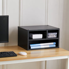 Load image into Gallery viewer, Black 2-Tier 3-Cube Printer Stand Living and Home