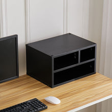 Load image into Gallery viewer, Black 2-Tier 3-Cube Printer Stand Living and Home