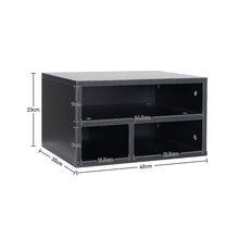 Load image into Gallery viewer, Black 2-Tier 3-Cube Printer Stand Living and Home