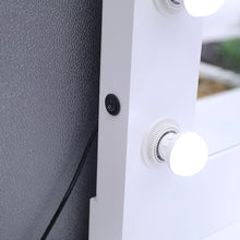 Load image into Gallery viewer, 4 Drawers Dressing Table with Lighted Mirror & Stool Set