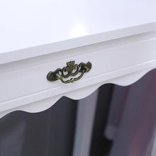 Load image into Gallery viewer, 4 Drawers Dressing Table with Lighted Mirror & Stool Set