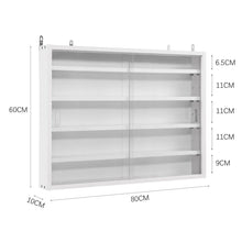 Load image into Gallery viewer, White Wall-Mounted Display Cabinet with Acrylic Front Living and Home