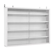 Load image into Gallery viewer, White Wall-Mounted Display Cabinet with Acrylic Front Living and Home