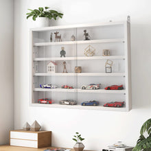 Load image into Gallery viewer, White Wall-Mounted Display Cabinet with Acrylic Front Living and Home