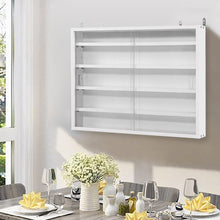 Load image into Gallery viewer, White Wall-Mounted Display Cabinet with Acrylic Front Living and Home