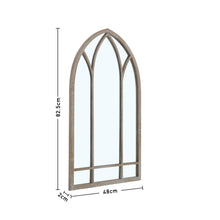 Load image into Gallery viewer, Decorative Metal Arched Garden Window Mirror Garden Mirrors Living and Home