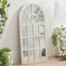 Load image into Gallery viewer, Arch Outdoor Garden Windowpane Mirror Farmhouse Style Wall Decor Garden Mirrors Living and Home