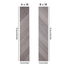 Load image into Gallery viewer, 36Pcs Chevron Self-Adhesive PVC Flooring Planks