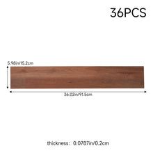 Load image into Gallery viewer, 36Pcs Wood-Grain PVC Self-Adhesive Plank Flooring Set