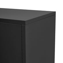 Load image into Gallery viewer, 128cm H Black Metal Tall Storage Filing Cabinet for Office Cabinets Living and Home