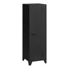 Load image into Gallery viewer, 128cm H Black Metal Tall Storage Filing Cabinet for Office Cabinets Living and Home