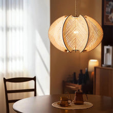 Load image into Gallery viewer, Lightsin Handcrafted Wooden LED Pendant Light with Modern Style Lightsin����