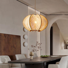 Load image into Gallery viewer, Lightsin Handcrafted Wooden LED Pendant Light with Modern Style Lightsin����