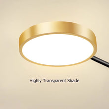 Load image into Gallery viewer, Lightsin Sleek Modern Brass and Black Circular LED Ceiling Light Lightsin