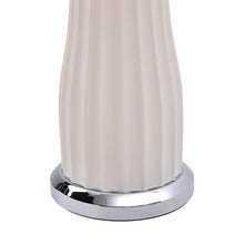 Load image into Gallery viewer, 104cm H Modern White LED Novelty Floor Lamp Chrome Base Floor Lamps Living and Home