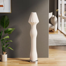 Load image into Gallery viewer, 104cm H Modern White LED Novelty Floor Lamp Chrome Base Floor Lamps Living and Home