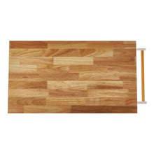 Load image into Gallery viewer, 88cm W Natural Rolling Kitchen Trolley with Rubber Wood Top Kitchen Trolleys Living and Home