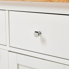 Load image into Gallery viewer, 88cm W Natural Rolling Kitchen Trolley with Rubber Wood Top Kitchen Trolleys Living and Home