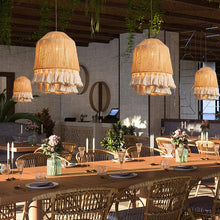 Load image into Gallery viewer, Lightsin Rustic Elegance Tassel and Hemp Rope Pendant Light Lightsin