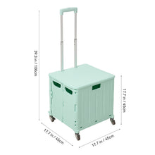 Load image into Gallery viewer, Foldable Shopping Trolley with Wheels