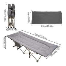 Load image into Gallery viewer, Portable Folding Camping Cot Camping bed with Headrest
