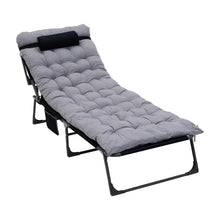 Load image into Gallery viewer, Outdoor Folding Camping Cot with Thick Mattress