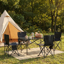 Load image into Gallery viewer, Portable Folding Camping Table with 4 Chairs