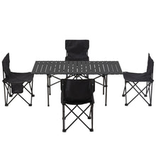 Load image into Gallery viewer, Portable Folding Camping Table with 4 Chairs