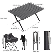 Load image into Gallery viewer, Portable Folding Camping Table with 4 Chairs
