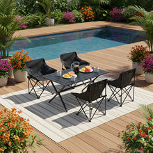 Load image into Gallery viewer, Portable Folding Camping Table with 4 Chairs