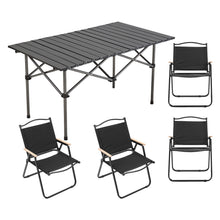 Load image into Gallery viewer, Portable Folding Camping Table with 4 Chairs