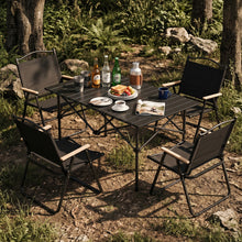 Load image into Gallery viewer, Portable Folding Camping Table with 4 Chairs