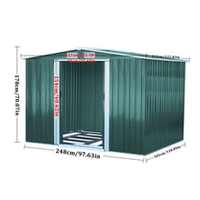 Load image into Gallery viewer, Large Metal Garden Tool Storage Shed, PM0052PM0053PM0054PM0055