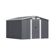 Load image into Gallery viewer, Waterproof 8x8/8x7.6ft Large Metal Garden Tool Storage Shed