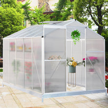 Load image into Gallery viewer, Aluminium Hobby Greenhouse with Base and Window Opening