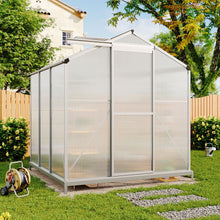 Load image into Gallery viewer, Aluminium Hobby Greenhouse with Base and Window Opening