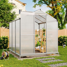 Load image into Gallery viewer, Aluminium Hobby Greenhouse with Base and Window Opening