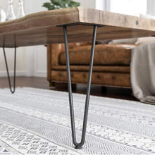 Load image into Gallery viewer, 4 Pcs Metal Hairpin Furniture Table Legs Home DIY with Screws and Protectors Living and Home