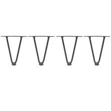Load image into Gallery viewer, 4 Pcs Metal Hairpin Furniture Table Legs Home DIY with Screws and Protectors Living and Home